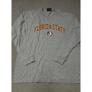 Steve Barrys Florida State Seminoles Gray Long Sleeve T Shirt Mens L